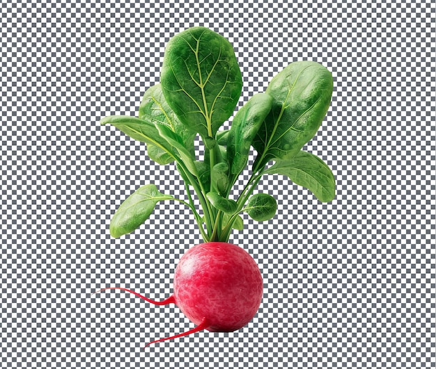 yummy Radish isolated on transparent background