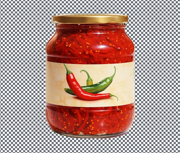 PSD yummy red chilli isolated on transparent background