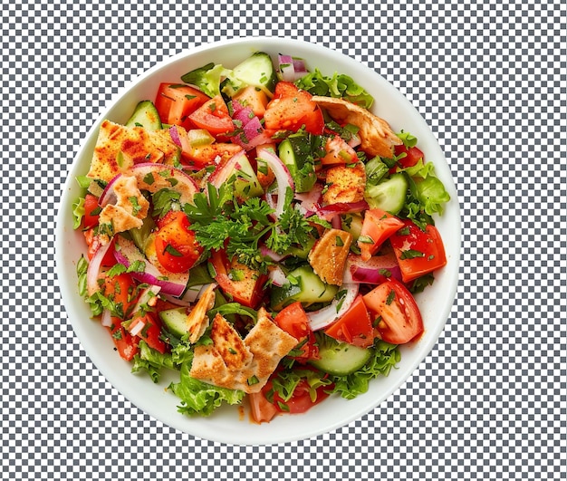 yummy Salad Flatbread isolated on transparent background