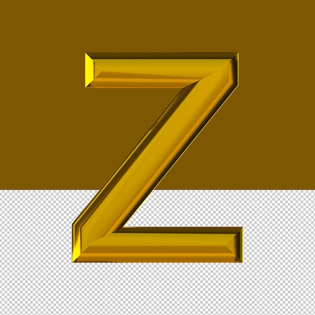 Z Letter text effect oil