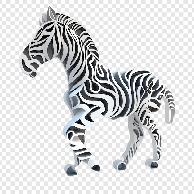 a zebra that is made by zebra