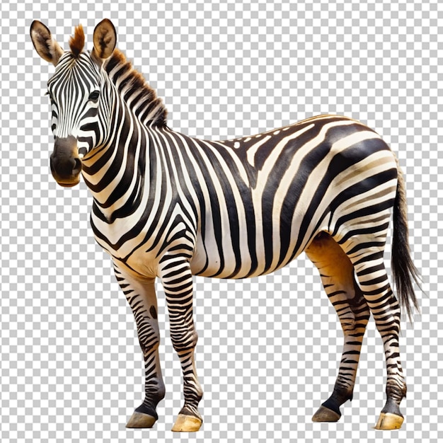 zebra on transparent background