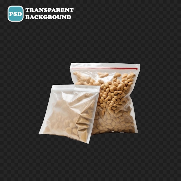 ziplock icon isolated 3d render illustration