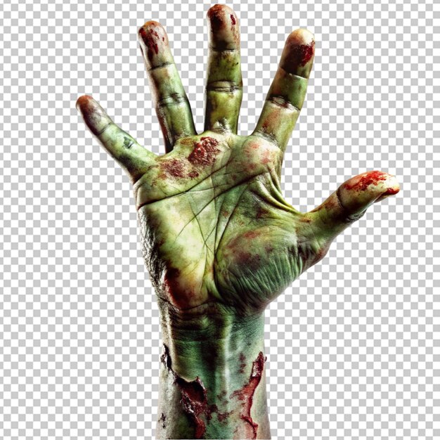 PSD zombie hand transparent background