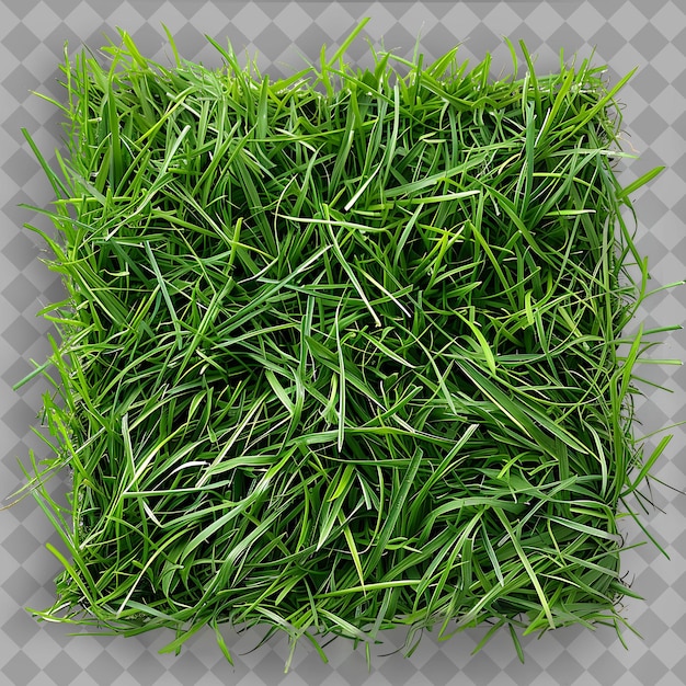 Zoysia El Toro With Terracotta and Blue Pottery Shards and G PNG Green Texture Background