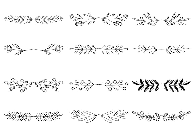 Vector 0062 flower divider