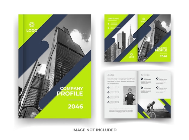 04 Page Business Brochure Design and annual report and magazine Template