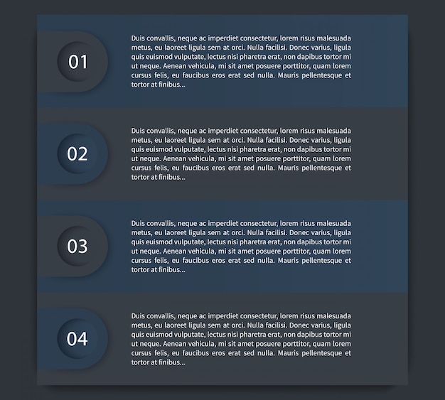 1,2,3,4 steps, timeline, labels, infographics elements