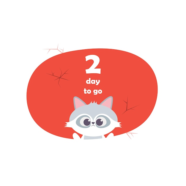 1 day Left Badges and Stickers Number of day left