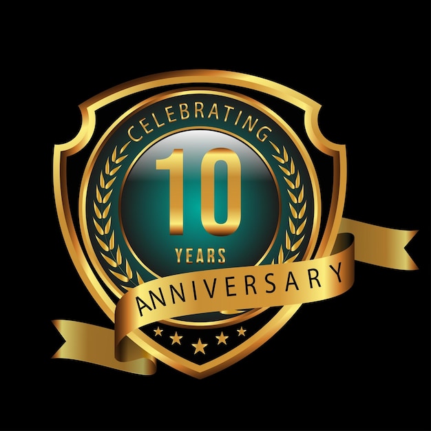 10 anniversary logo vector celebration design