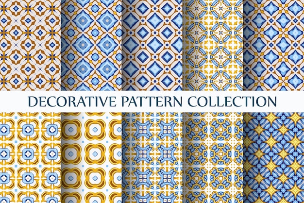 10 modern minimalist seamless pattern collection abstract style