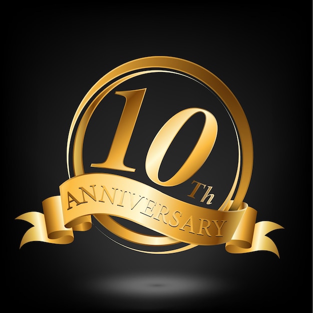 10 YEARS DECORATIVE ANNIVERSARY BACKGROUND