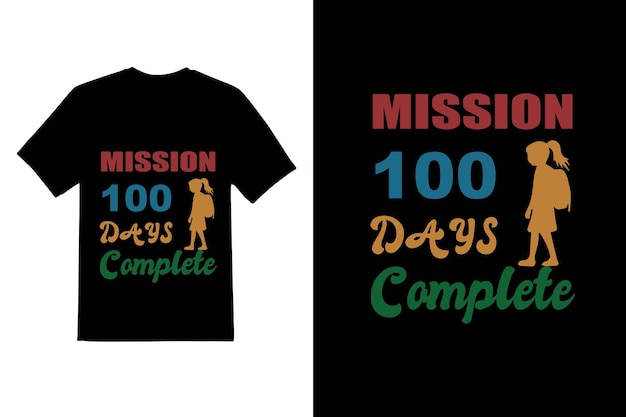 100 days of school T shirt design