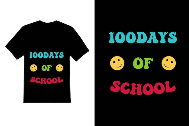 100 days of school T shirt design