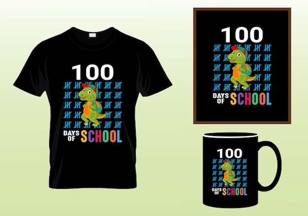 100 days of school t-shirt design