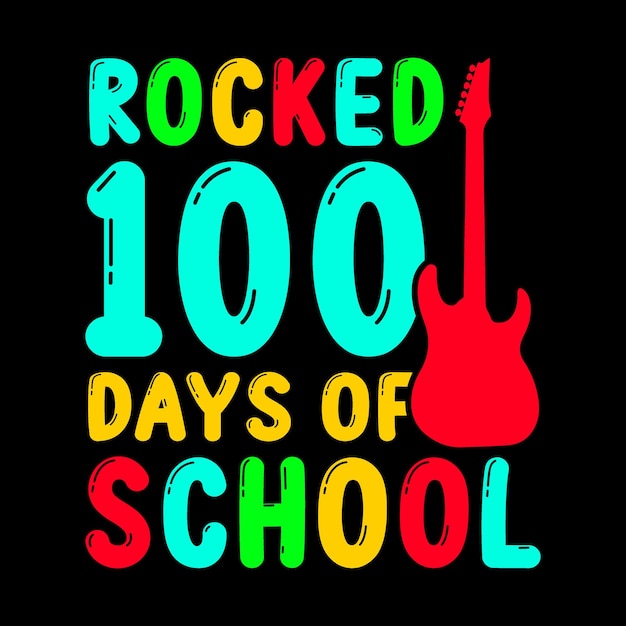 100 Days of School TShirt Design