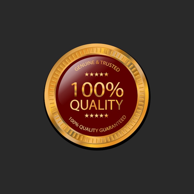 100% Quality guaranteed badge