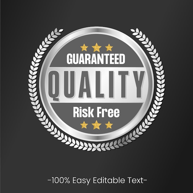 100 satisfaction guaranteed gold silver colorfull badge collection