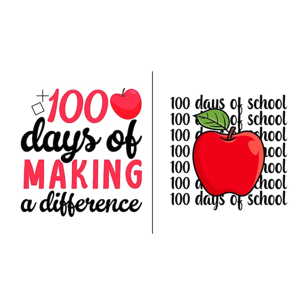 100days of school concept design