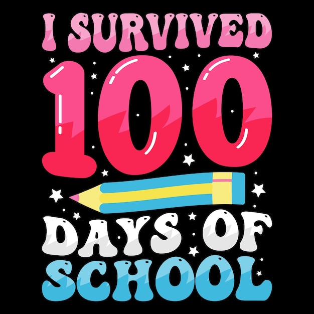 100th days of school t shirt, hundred days t shirt design, 100th days celebration t shirt, Kids Colo