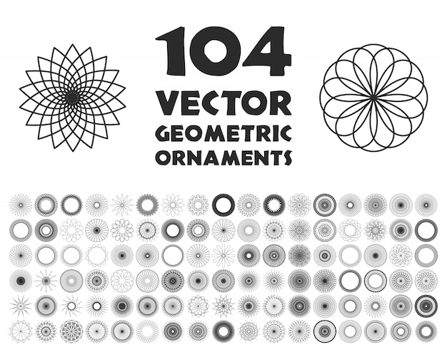 104 geometric ornaments