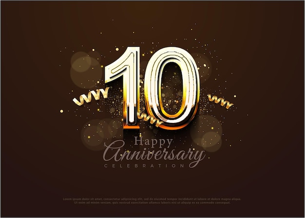 10th anniversary celebration with luxury concept.