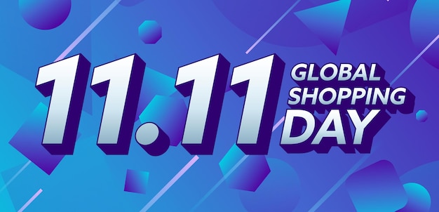 11.11 Shopping day sale banner design