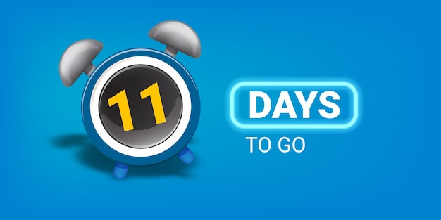 11 days to go banner design template