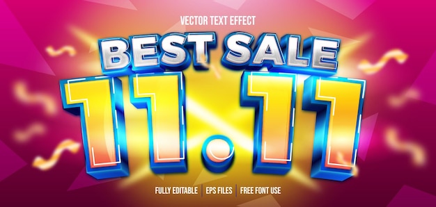 1111 best sale 3d editable text effect