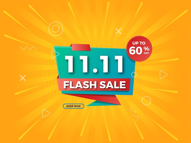 1111 Flash Sale Banner