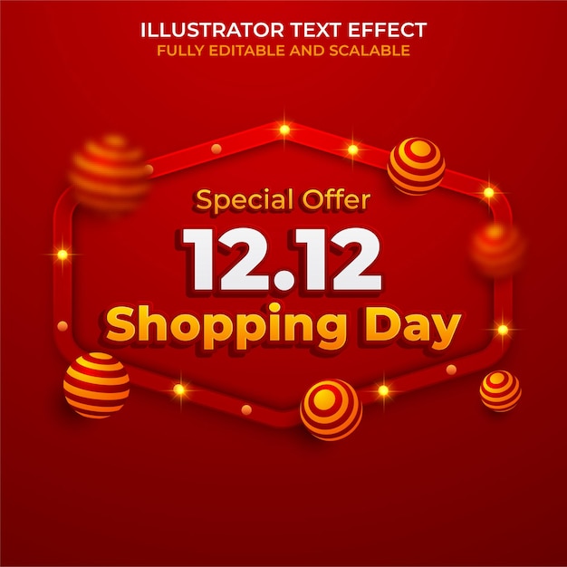 12.12 Online Shopping sale poster or flyer design