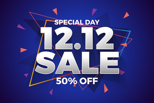 12.12 Shopping day sale banner background