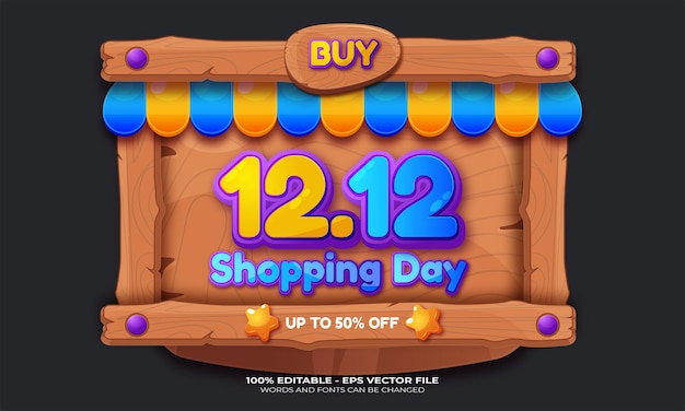 12.12 super sale discount banner template promotion design