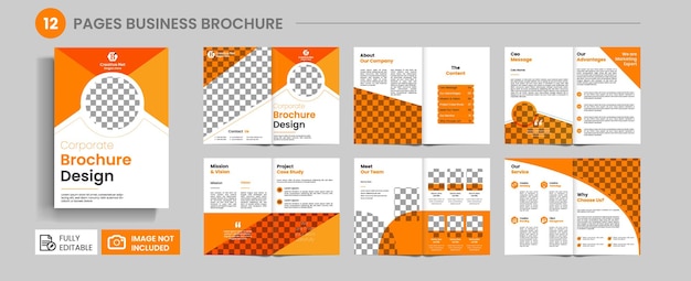 A 12 page brochure for a company a multi page company profile