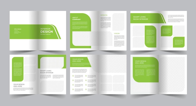 12 Page Interior Brochure Template