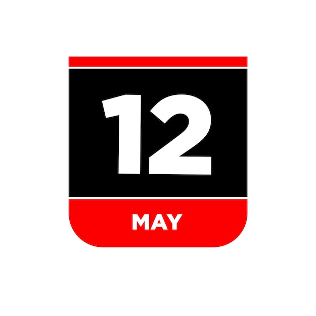 12th May calendar Vector page 12 may day icon