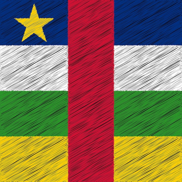 13 August Central African Republic Independence Day Flag Design