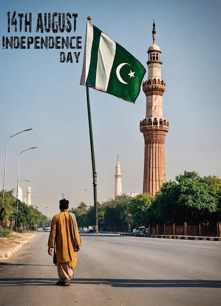 14 August independence day of pakistan for posts and banner