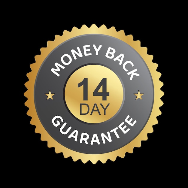 14 day money back guarantee vector trusts badge