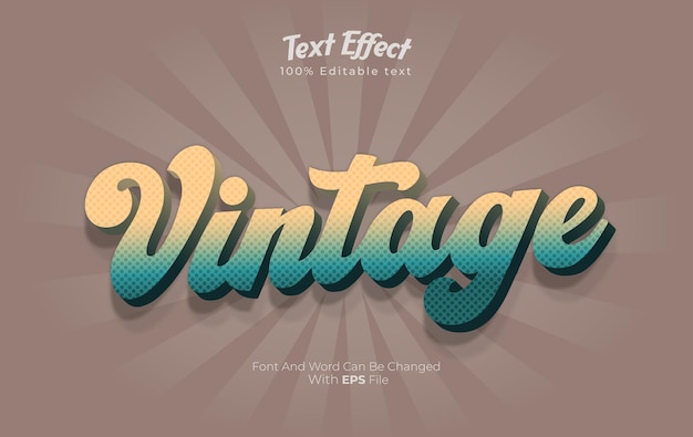 149 vintage text effect