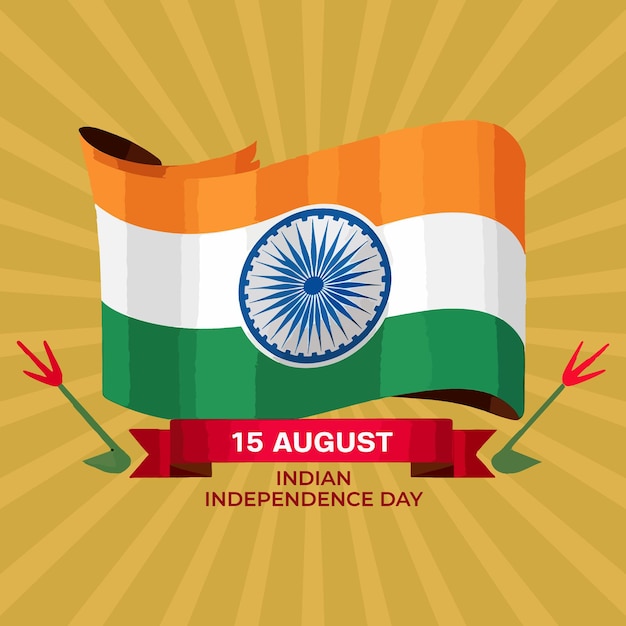 15 August Indian Independence Day Vector