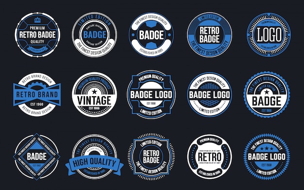 15 Retro Vintage Badges Design Collection