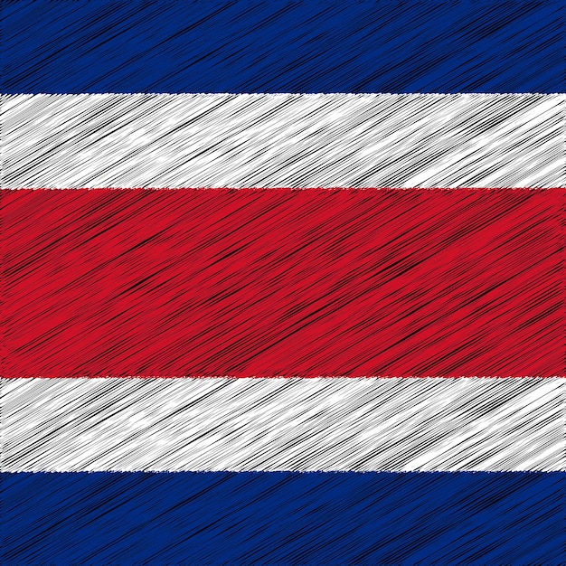 15 September Costa Rica Independence Day Flag Design