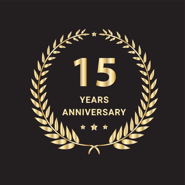 15th Years Anniversary Logo Design, 15 years anniversary