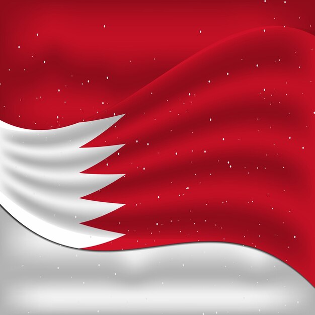 Vector 16 december bahrain independence day flag design