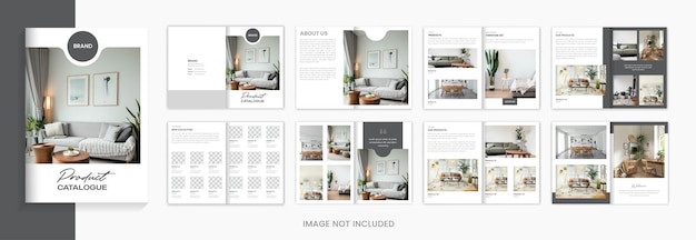 16 pages modern  product catalog brochure design