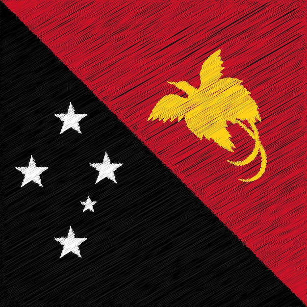 16 September Papua New Guinea Independence Day Flag Design