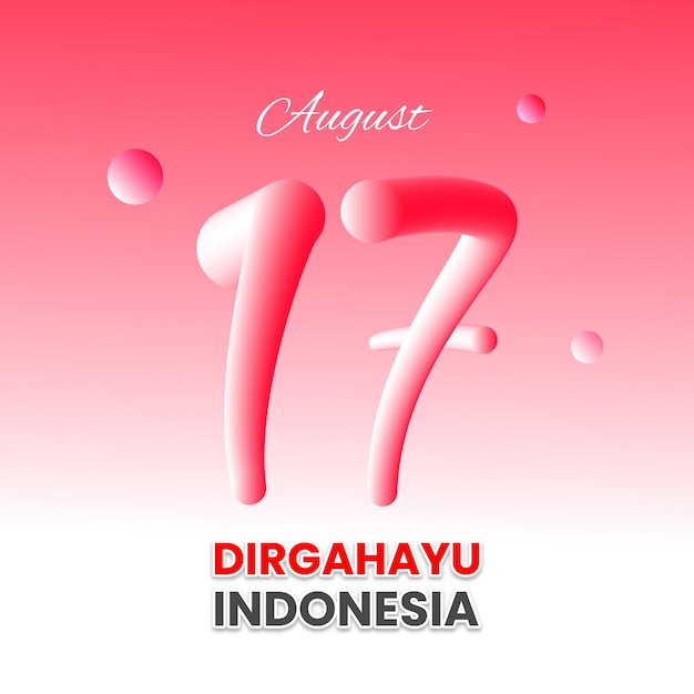 17 agustus dirgahayu indonesia template for social media