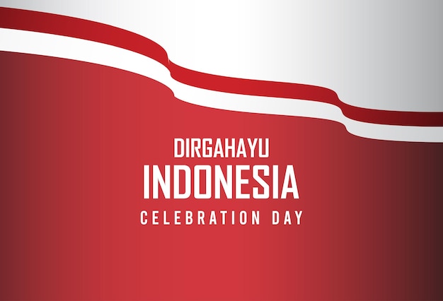 17 August. Indonesia Happy Independence Day Spirit of freedom symbol. Use for banner, and background Vector illustration.