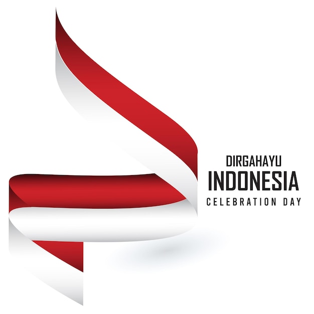 17 August. Indonesia Happy Independence Day Spirit of freedom symbol. Use for banner, and background Vector illustration.